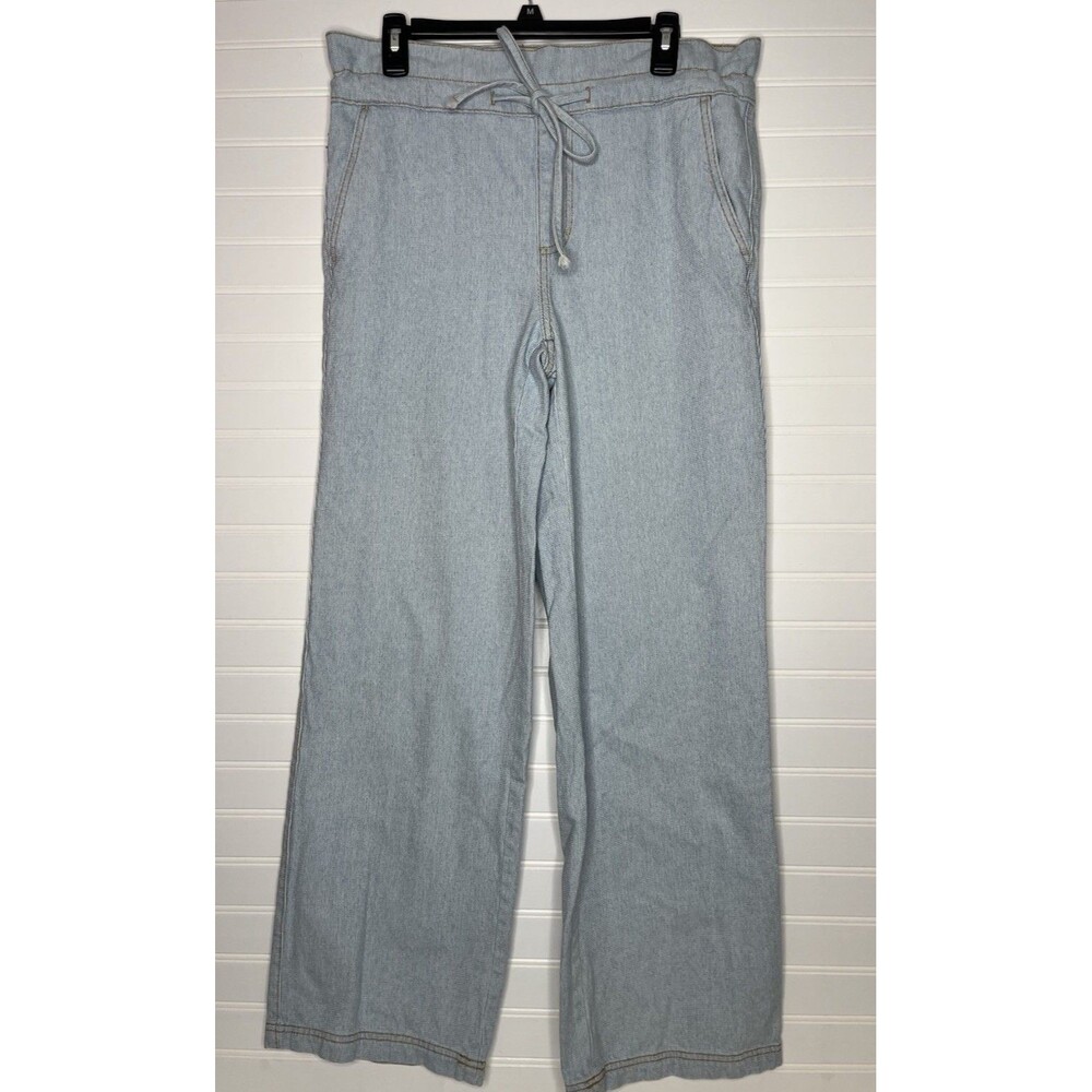 Universal Thread Jeans Womens Wide-Leg Paper Bag Waist Cotton Drawstring Denim